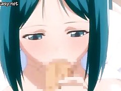 Lovely anime enjoys nipples licked