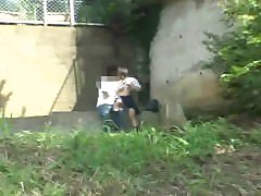 Schoolgirl having Sex in the Park