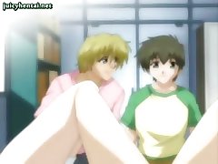 Anime cuties masturbated with toys