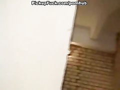 Teen threesome sex on the balcony