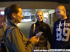 Beautiful Czech Pair Gets Money for GF Exchange